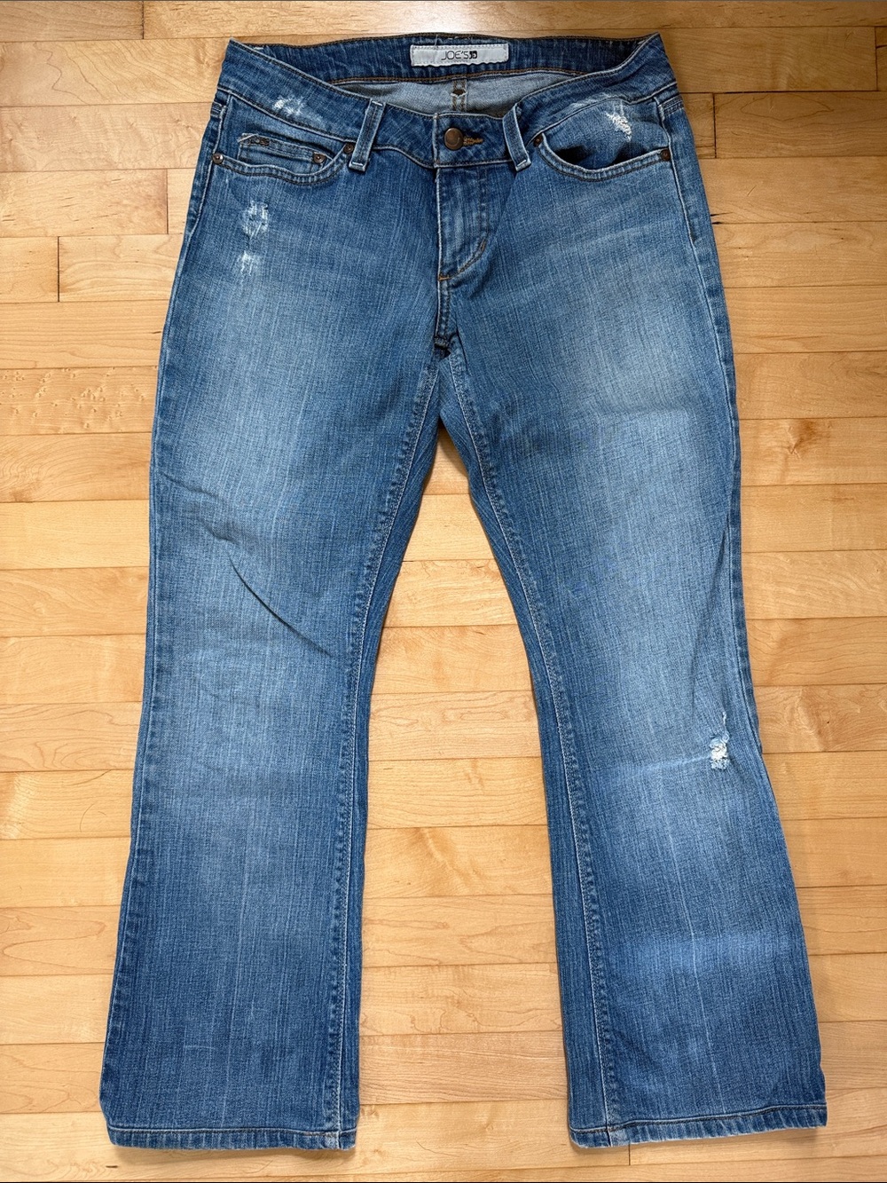 VINTAGE Joe’s Jeans Ben Blue Distressed Bootcut Size 29, Inseam 27.5 Made in USA